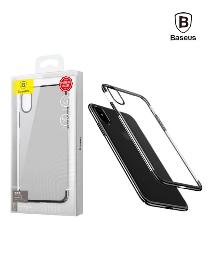 Baseus Glitter Case for iPhone X - Black (WIAPIPHX-DW01)